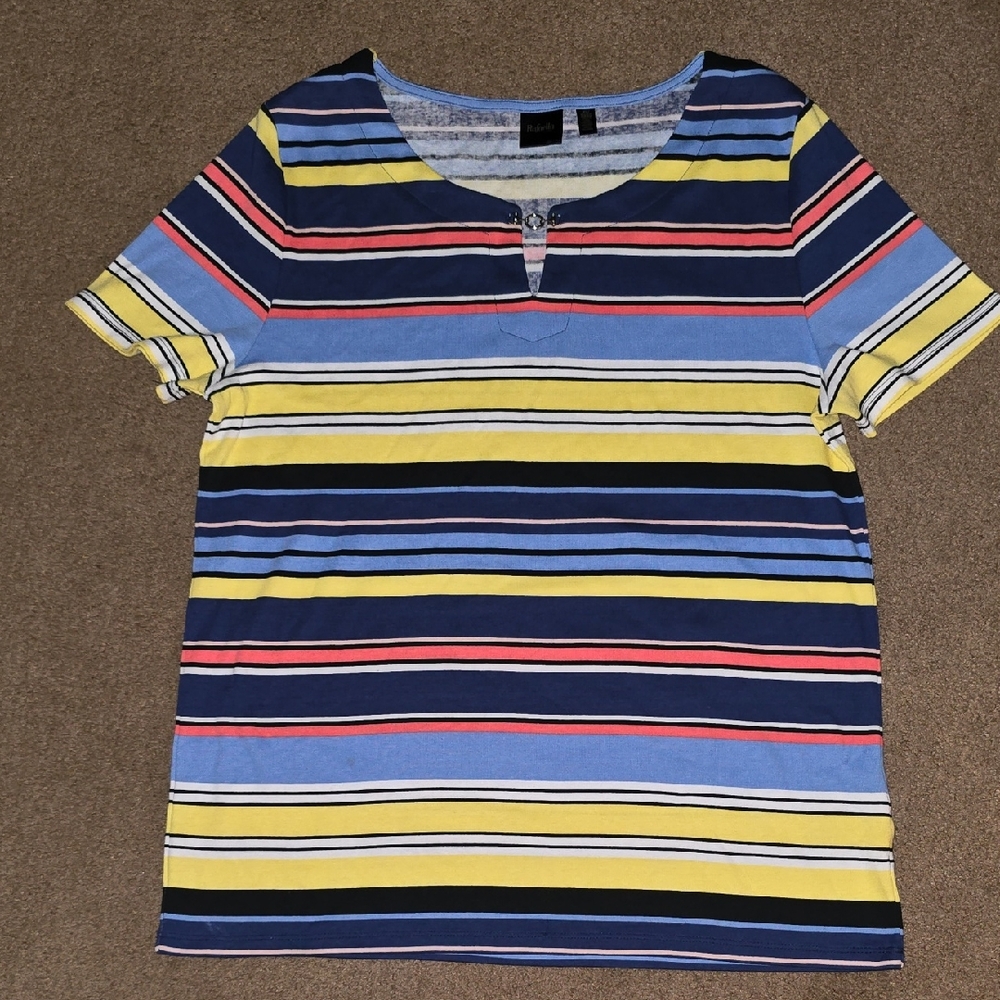 Rafaella Multicolor Striped Top